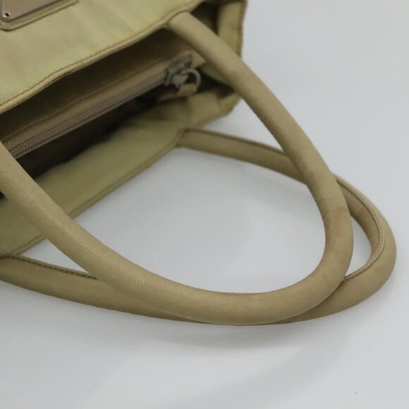 PRADA Hand Bag Nylon Beige Auth bs23980 - Picture 7 of 15